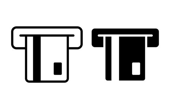 Insert credit card icon. Shopping sign. Bank ATM symbol. Vector illustration.