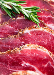 meat products and rosemary