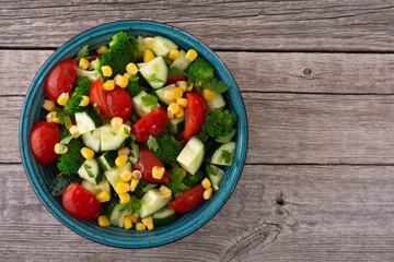 Fresh vegetable salad