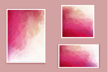 abstract textured polygonal background vector. Blurry triangle design. The pattern can be used for the background.