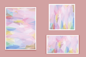 abstract textured polygonal background vector. Blurry triangle design. The pattern can be used for the background.