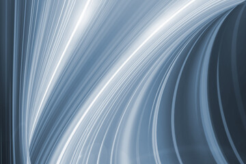 Abstract blue background with curved stripes.