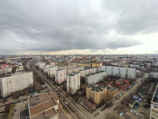 city aerial view