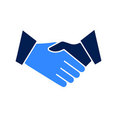 Agreement deal handshake icon (Vector sign design)