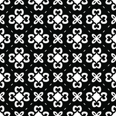 floral seamless pattern background.Geometric ornament for wallpapers and backgrounds. Black and white 

pattern. 
