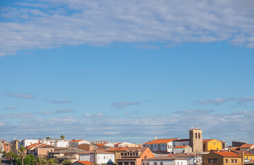 Town of Carcaboso overview, Extremadura, Spain