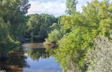 Jerte river flowing close to Carcaboso, Extremadura, Spain