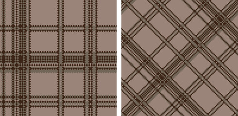 Naklejka premium Tartan pattern set.