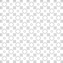 Vector geometric pattern. Repeating elements stylish background abstract ornament for wallpapers and 

backgrounds. Black and white colors 