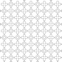 Fototapeta premium Vector geometric pattern. Repeating elements stylish background abstract ornament for wallpapers andbackgrounds. Black and white colors 