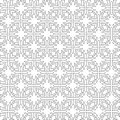Vector geometric pattern. Repeating elements stylish background abstract ornament for wallpapers and 

backgrounds. Black and white colors 