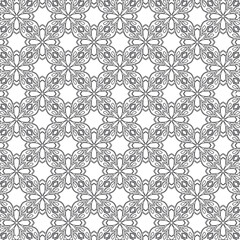 Vector geometric pattern. Repeating elements stylish background abstract ornament for wallpapers and 

backgrounds. Black and white colors 