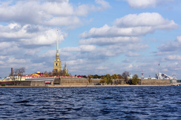 Rivers and canals of St. Petersburg, Russia.