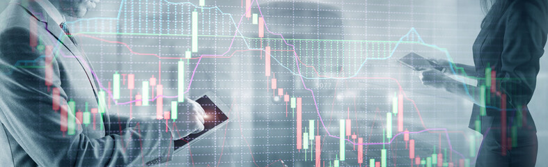 Financial growth graph. Sales increase, marketing strategy concept