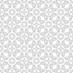 
Vector geometric pattern. Repeating elements stylish background abstract ornament for wallpapers and 

backgrounds. Black and white colors 