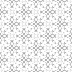 
Vector geometric pattern. Repeating elements stylish background abstract ornament for wallpapers and 

backgrounds. Black and white colors 