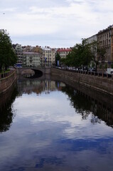 Fototapeta premium Rivers and canals of St. Petersburg, Russia.