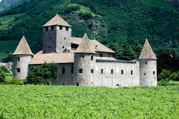 Fototapeta na wymiar Maretsch Castle in South Tyrol Italy