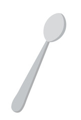 A teaspoon on a white background for use in clipart or web design