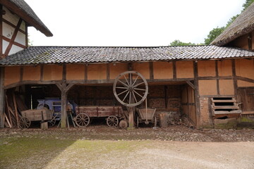 Obraz premium very old farm garage