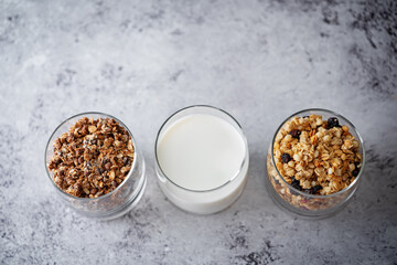 List of breakfast dried cereals with milk