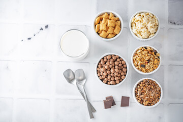 List of breakfast dried cereals with milk