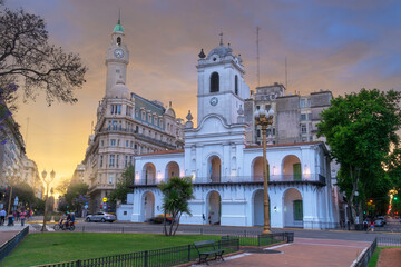 Historic Plaza de Mayo in Buenos Aires South America