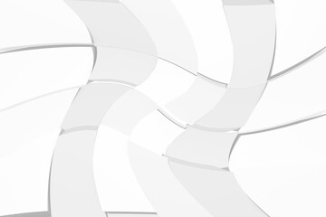 Białe kształty 3D, abstralty. jasne tło © markstudio2008