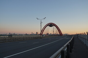 Obraz premium bridge at dusk