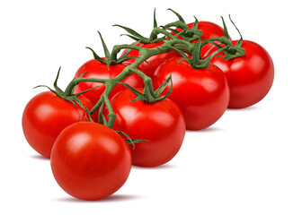 Tomatoes isolated on white background with clipping path