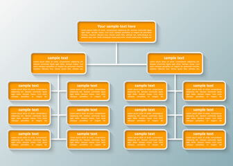Abstract 3D Paper Infographics. Business template .Vector illustration