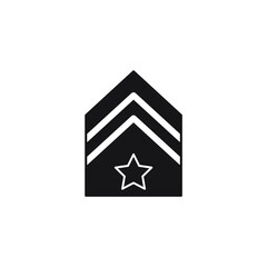 Fototapeta premium Military Rank Badge Emblem icons symbol vector elements for infographic web