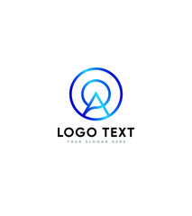 A initials creative modern vector logo template