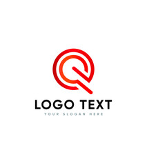 Q creative modern vector logo template