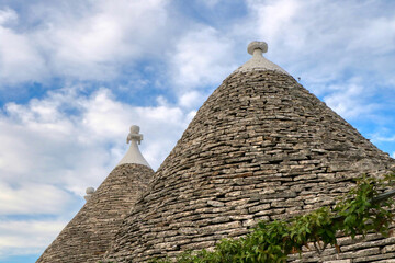 Fototapeta na wymiar The famous Trulli in the Old Town of Alberobello, Puglia, Italy - UNESCO heritage