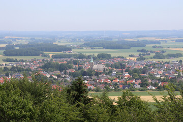 Obraz premium Das Dorf Wellingholzhausen im Osnabrücker Land, Niedersachsen