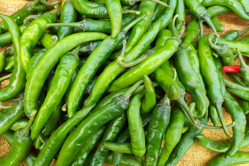 green chili peppers