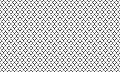 Mesh fence, chain link. Vector illustration seamless background, repetition. With the ability to overlay.