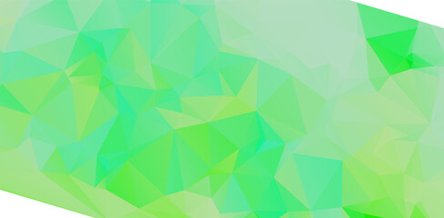 Green vivid geometric abstract bright green blurred mosaic wallpaper with triangle shapes for banner