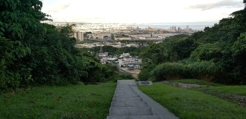 view from the stairway to heaven, Okinawa Japan