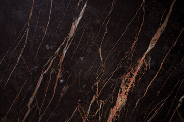 Marble texture with black and brown pattern. Luxury stone surface background
