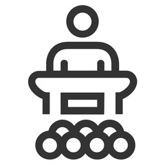 Coach line icon