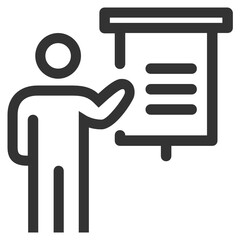 Seminar line icon