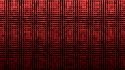 Abstract grid type background from glowing, flickering glitter dots. Mesh of circles