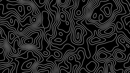Fractal lines background. Topographic map like abstract backdrop