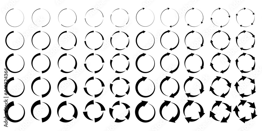 Poster cursor arrow icon set. forward icon. recycle icon set. simple design. vector illustration. stock ima