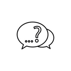 Question icons symbol vector elements for infographic web