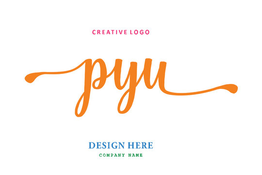 PYU lettering logo is simple, easy to understand and authoritative