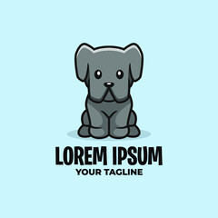 AWESOME CUTE DOG LOGO TEMPLATE