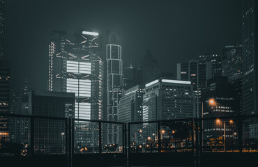 Modern Hong Kong Architecture, image Black and gold style
